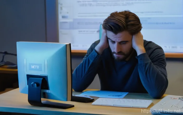 디스크 조각 모음 프로그램 추천 - **Image Prompt 1: The Frustrated User with a Slow Computer** A person in their late 20s to early...